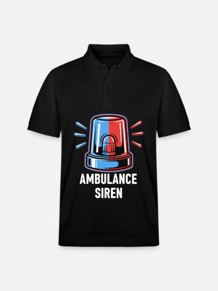 Ambulance Sirene - Stanley/Stella Unisex Bio-Poloshirt PREPSTER - Schwarz