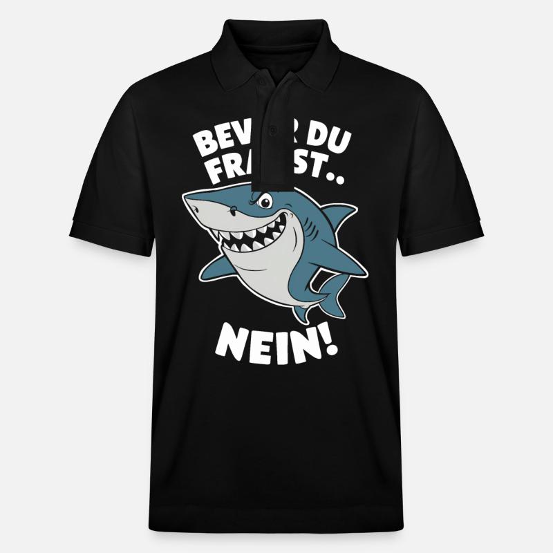 Requin Requin Requins Requin - Polo PREPSTER bio Stanley/Stella Unisexe - noir