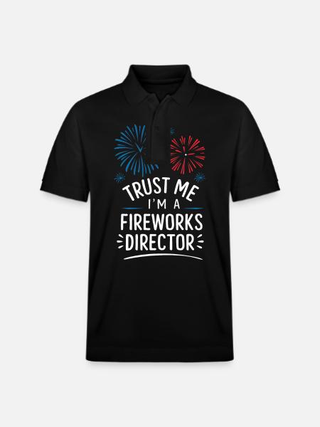 Pyrotechnics Fireworks Pyrotechnics - Stanley/Stella Unisex Organic Polo Shirt PREPSTER - black