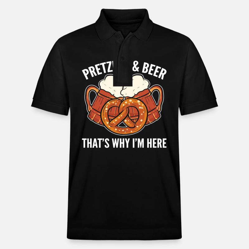 bretzel - Polo PREPSTER bio Stanley/Stella Unisexe - noir
