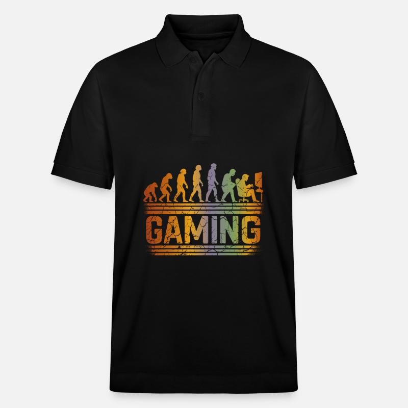 Evolution Gaming Shirt - Stanley/Stella Unisex Bio-Poloshirt PREPSTER - Schwarz