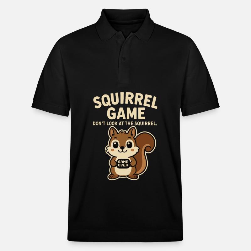 Eichhörnchen Lustiger Spruch game over - Stanley/Stella Unisex Bio-Poloshirt PREPSTER - Schwarz