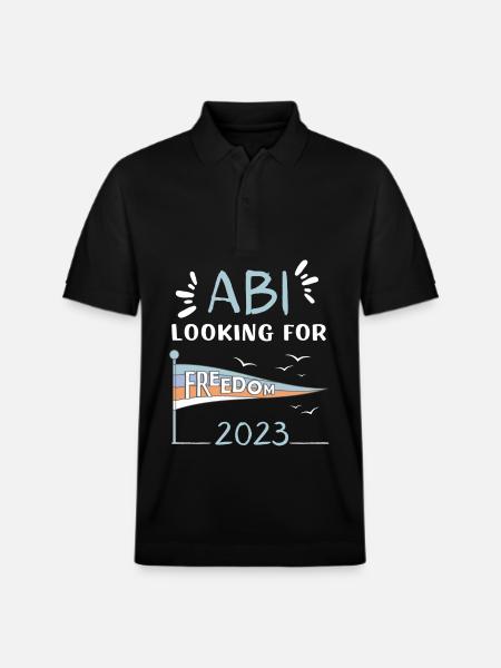 ABI looking for freedom - Stanley/Stella Unisex Bio-Poloshirt PREPSTER - Schwarz
