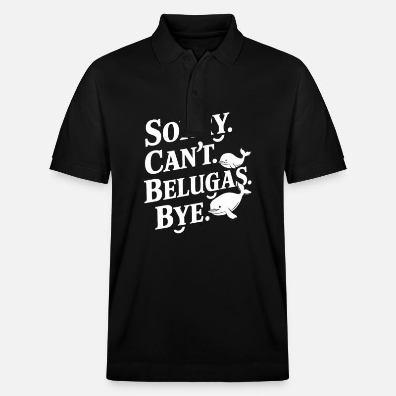 Béluga Océan Bélugas Baleines - Polo PREPSTER bio Stanley/Stella Unisexe - noir