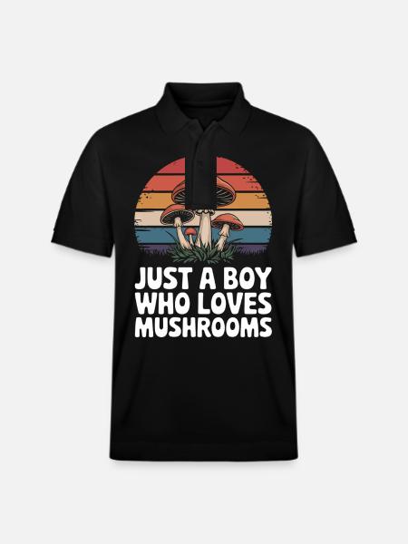 Champignons Champignons Champignon Champignon - Polo PREPSTER bio Stanley/Stella Unisexe - noir