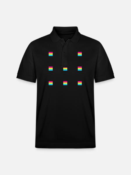 Pansexual Flags - Stanley/Stella Unisex Organic Polo Shirt PREPSTER - black
