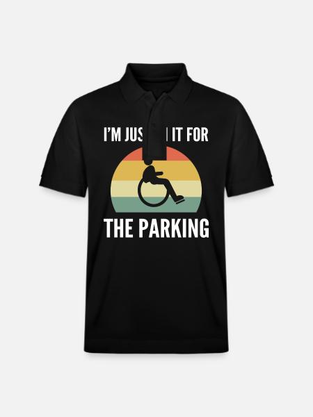 Wheelchair - Stanley/Stella Unisex Organic Polo Shirt PREPSTER - black