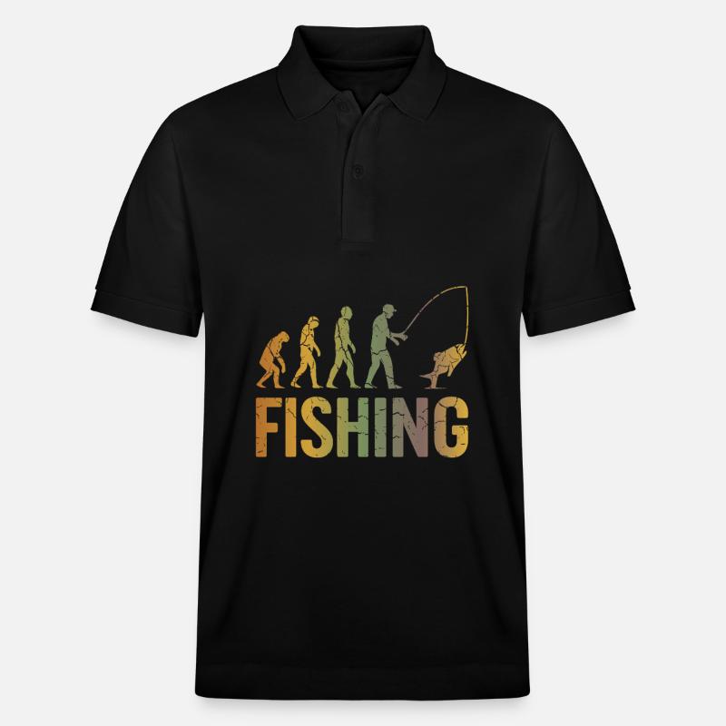 Evolution pour la pêche - Polo PREPSTER bio Stanley/Stella Unisexe - noir