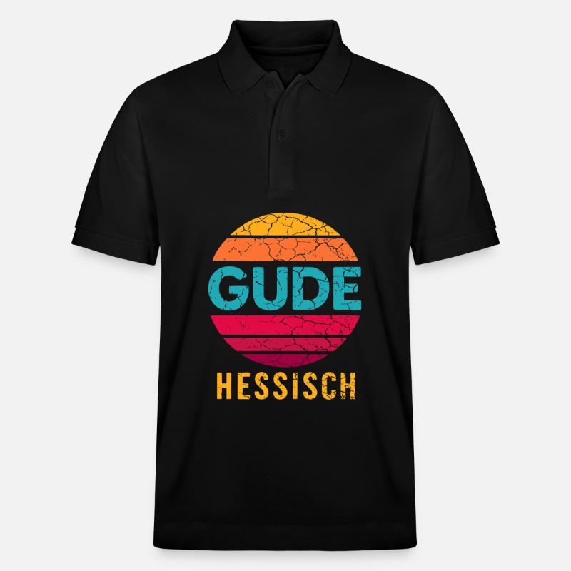 Gude Hessisch - Stanley/Stella Unisex Bio-Poloshirt PREPSTER - Schwarz