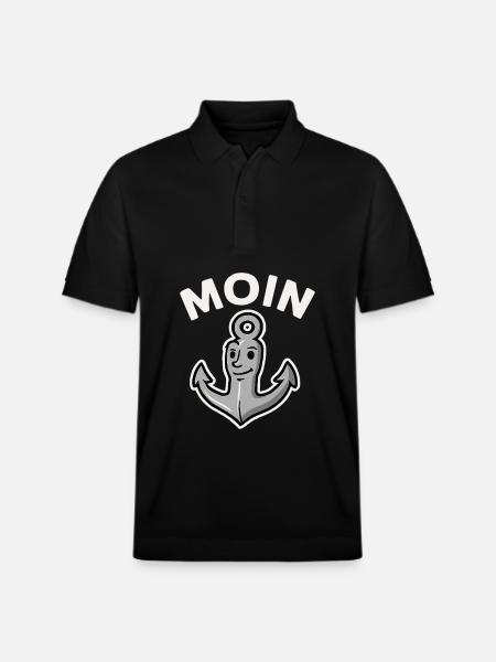 Moin Anker - Stanley/Stella Unisex Organic Polo Shirt PREPSTER - black