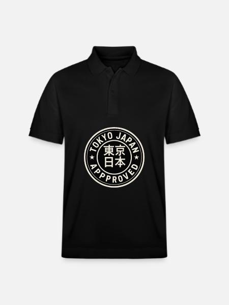 Tokyo Approved - Stanley/Stella Unisex Organic Polo Shirt PREPSTER - black