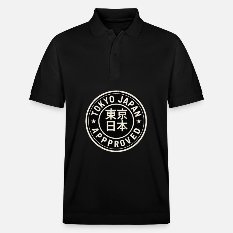 Approuvé par Tokyo - Polo PREPSTER bio Stanley/Stella Unisexe - noir