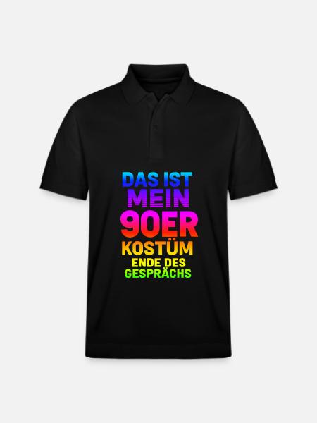My90s Costume - Stanley/Stella Unisex Organic Polo Shirt PREPSTER - black