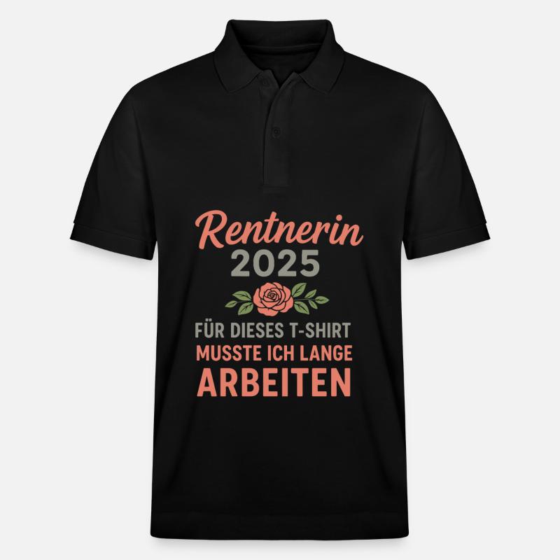 Chemise drôle de retraité 2025 - Polo PREPSTER bio Stanley/Stella Unisexe - noir
