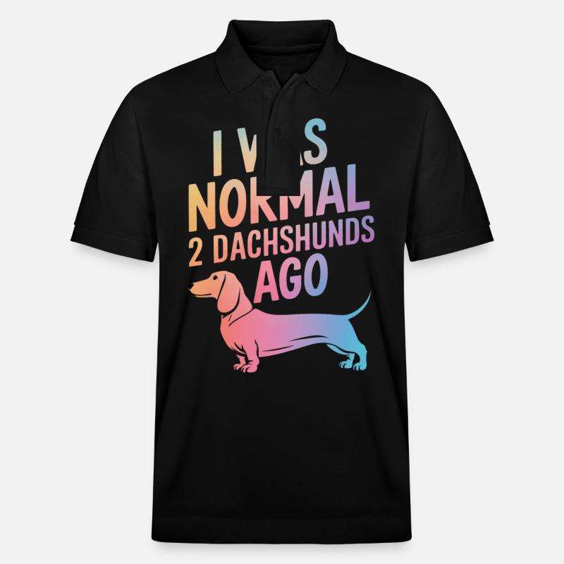 Dackel Hund - Stanley/Stella Unisex Bio-Poloshirt PREPSTER - Schwarz