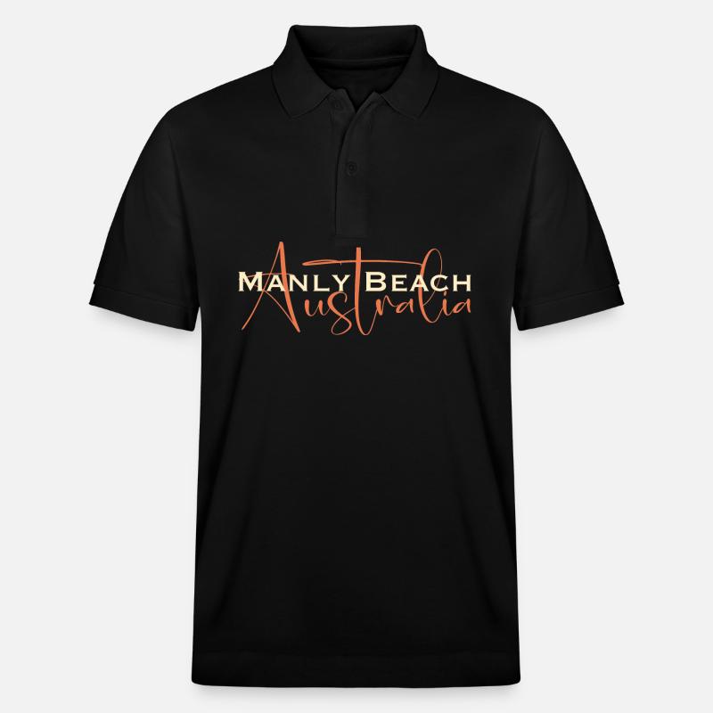 Manly Beach Australia - Stanley/Stella Unisex Bio-Poloshirt PREPSTER - Schwarz