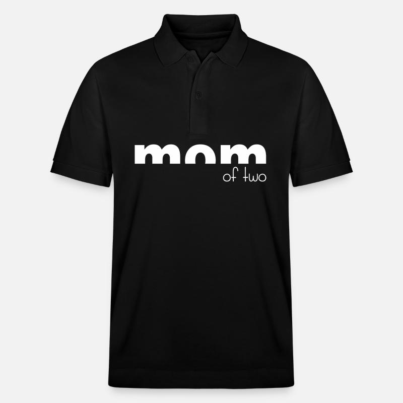 maman de deux enfants - Polo PREPSTER bio Stanley/Stella Unisexe - noir