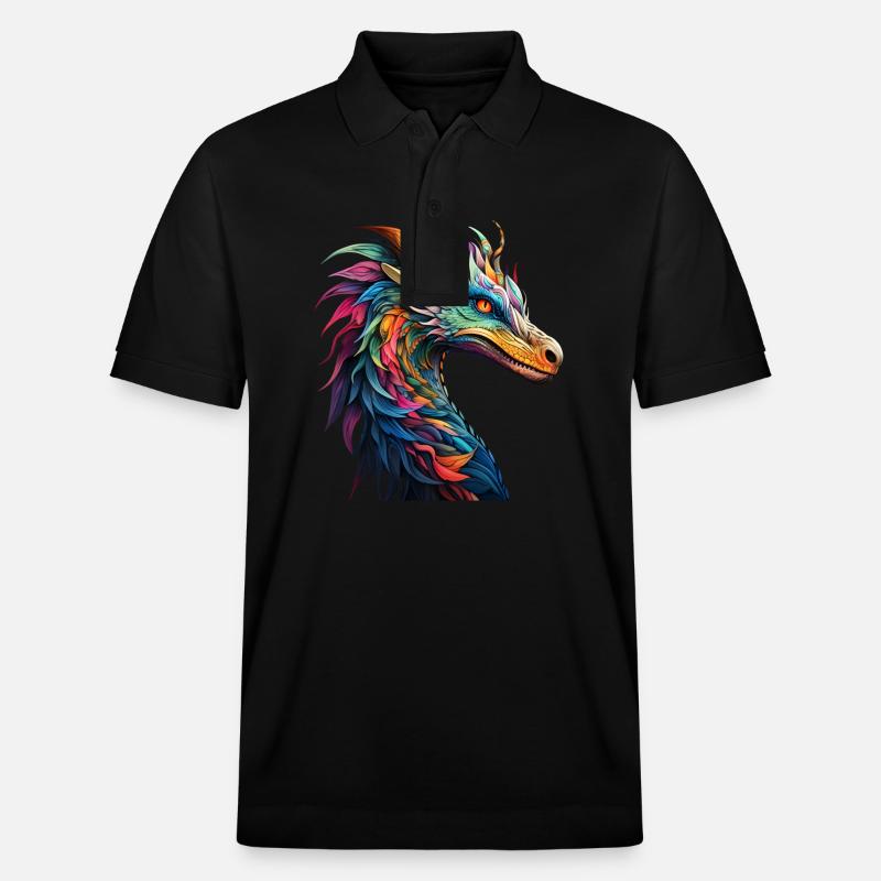 Dragon - Stanley/Stella Unisex Bio-Poloshirt PREPSTER - Schwarz