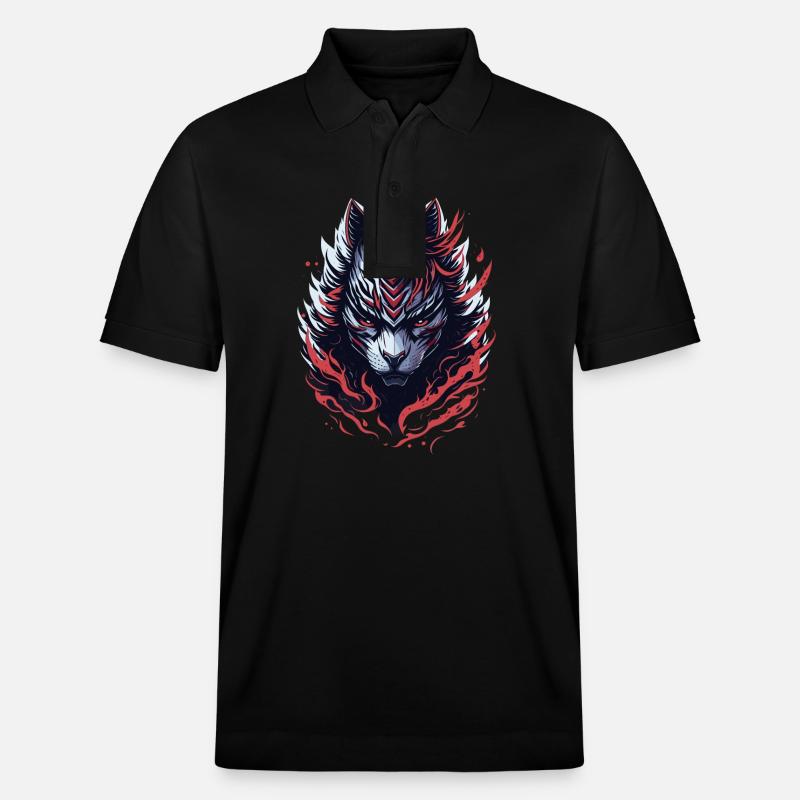 Chat Loup - Polo PREPSTER bio Stanley/Stella Unisexe - noir