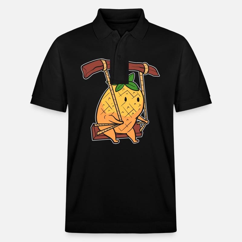 Ananas - Stanley/Stella Unisex Bio-Poloshirt PREPSTER - Schwarz