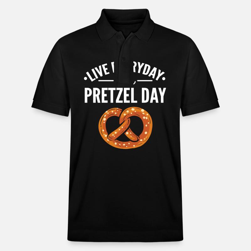 Brezel - Stanley/Stella Unisex Bio-Poloshirt PREPSTER - Schwarz