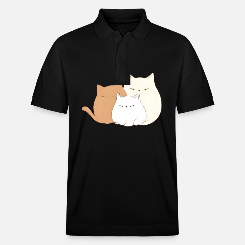 3 Kätzchen - Stanley/Stella Unisex Bio-Poloshirt PREPSTER - Schwarz
