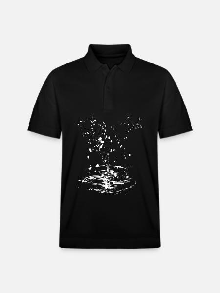 Wasserwirbel Spritzkreis - Stanley/Stella Unisex Bio-Poloshirt PREPSTER - Schwarz