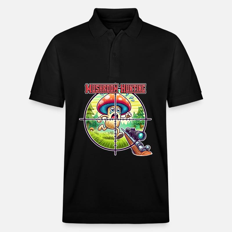 Chasse au champignons - Polo PREPSTER bio Stanley/Stella Unisexe - noir