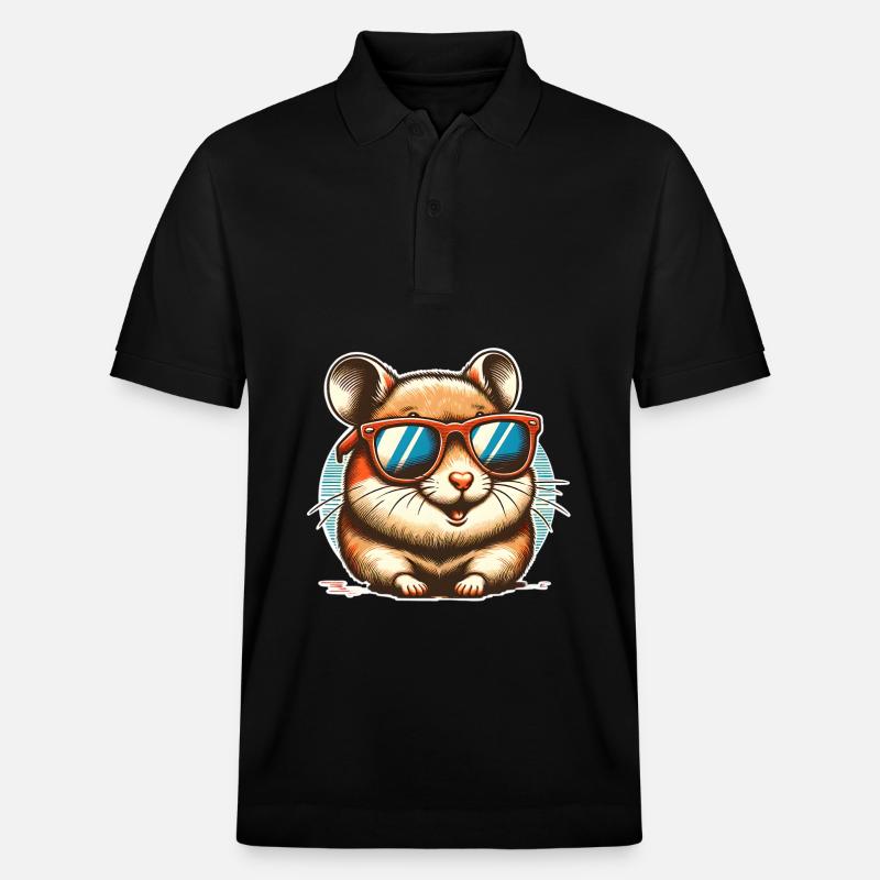 Hamster - Stanley/Stella Unisex Bio-Poloshirt PREPSTER - Schwarz