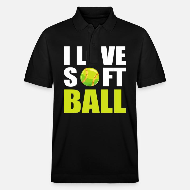 Softball Joueurs de softball - Polo PREPSTER bio Stanley/Stella Unisexe - noir