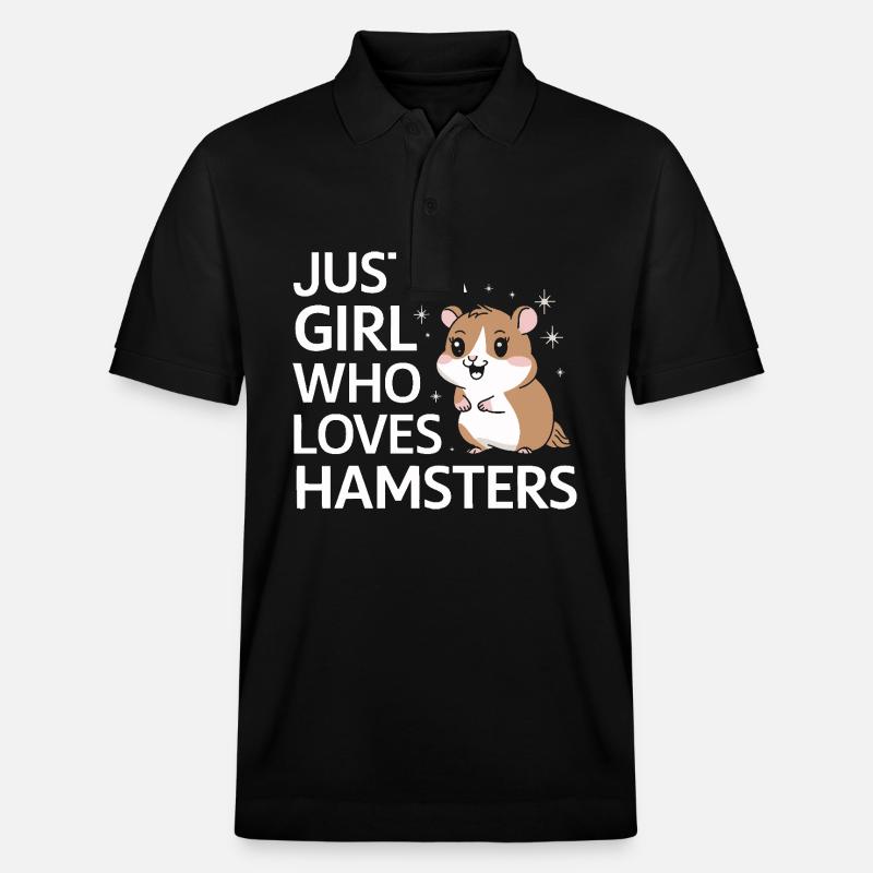 Hamster - Stanley/Stella Unisex Bio-Poloshirt PREPSTER - Schwarz