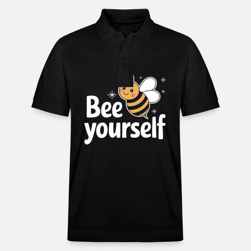 abeille abeille apicultrice abeille abeille - Polo PREPSTER bio Stanley/Stella Unisexe - noir