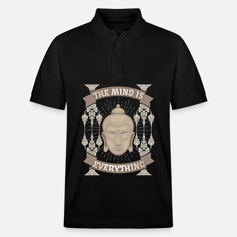 Bouddhisme Méditation Bouddha-Conception Spiritualité - Polo PREPSTER bio Stanley/Stella Unisexe - noir