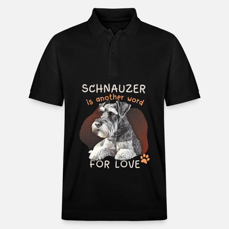 drôle de schnauzer, schnauzer-terrier, disant - Polo PREPSTER bio Stanley/Stella Unisexe - noir