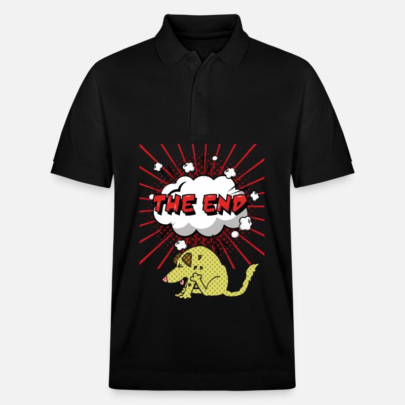 Comic-Dog, Comic-Hund, lustiger Comicstrip - Stanley/Stella Unisex Bio-Poloshirt PREPSTER - Schwarz