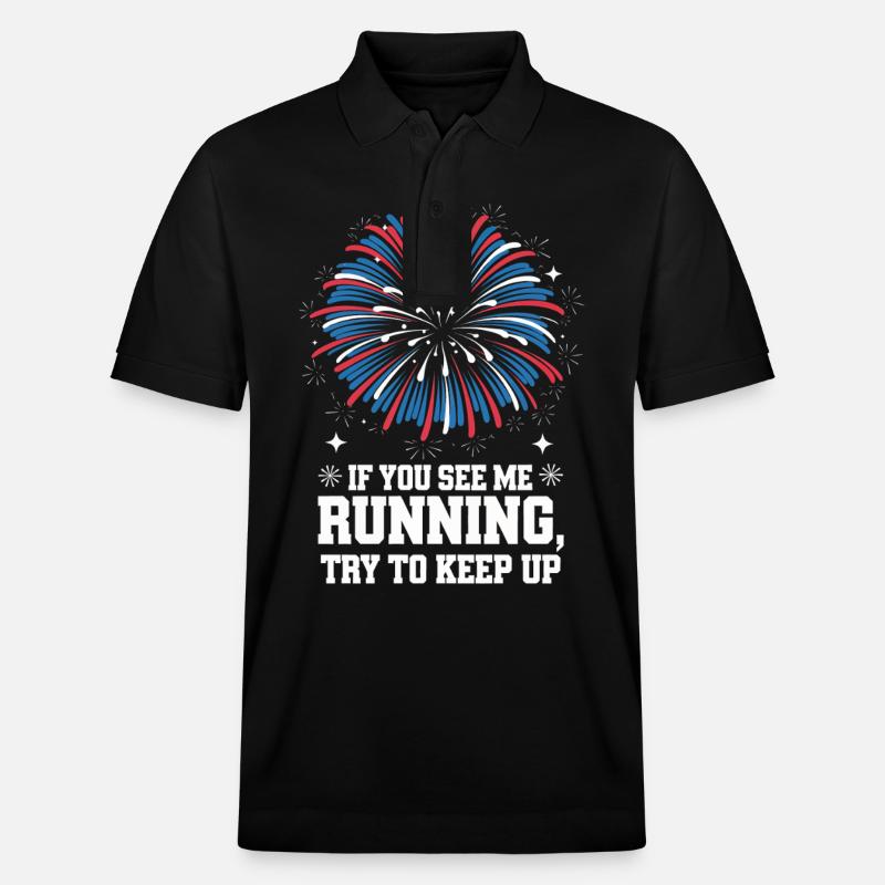 Pyrotechnics Fireworks Pyrotechnics - Stanley/Stella Unisex Organic Polo Shirt PREPSTER - black