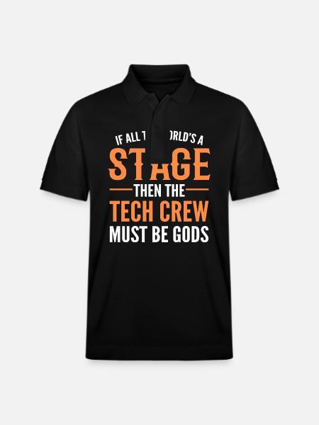 Theatre Acting Actor Actress - Stanley/Stella Unisex Organic Polo Shirt PREPSTER - black