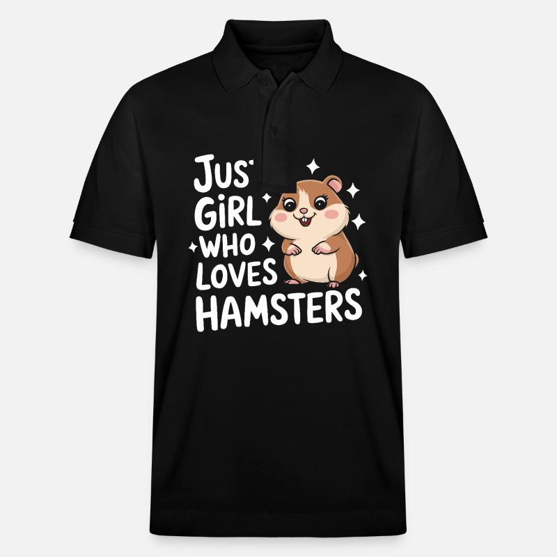 Hamster - Stanley/Stella Unisex Bio-Poloshirt PREPSTER - Schwarz