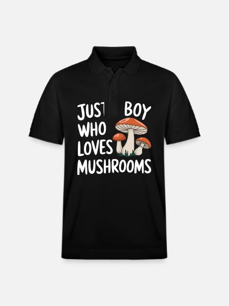Champignons Champignons Champignon Champignon - Polo PREPSTER bio Stanley/Stella Unisexe - noir