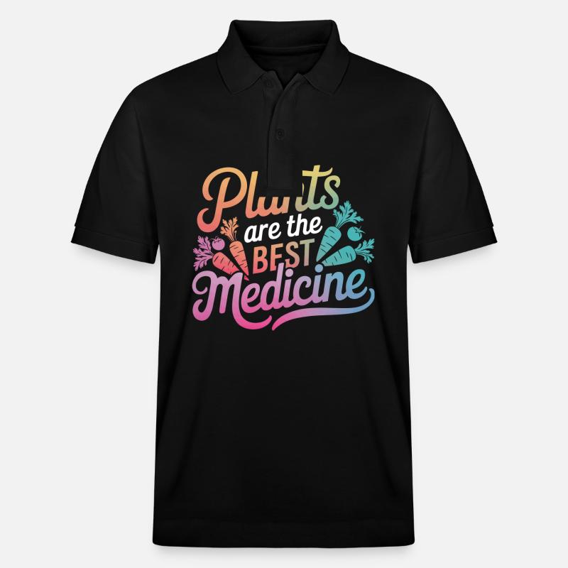 Végétarien Végétalien Végétarien Végétarien - Polo PREPSTER bio Stanley/Stella Unisexe - noir