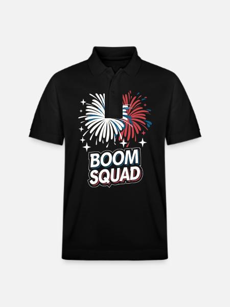 Pyrotechnics Fireworks Pyrotechnics - Stanley/Stella Unisex Organic Polo Shirt PREPSTER - black