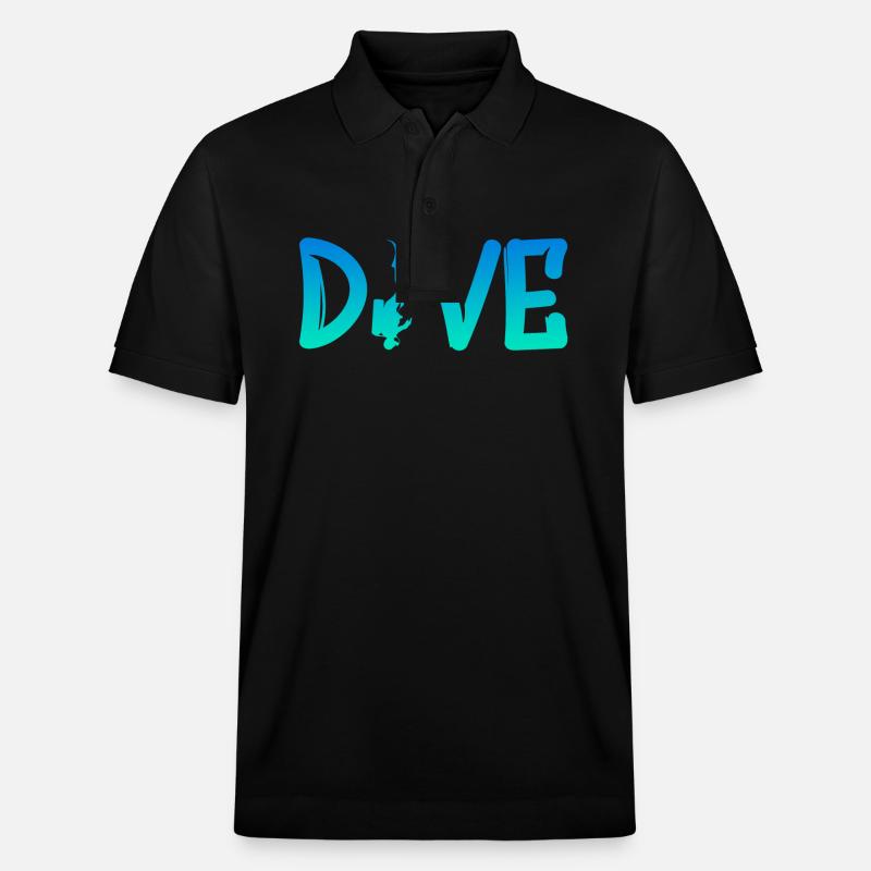 tauchen, diving - Stanley/Stella Unisex Bio-Poloshirt PREPSTER - Schwarz