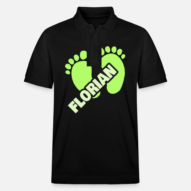 Naissance Florian - Polo PREPSTER bio Stanley/Stella Unisexe - noir