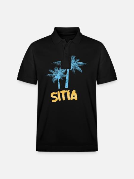 Sitia - Stanley/Stella Unisex Organic Polo Shirt PREPSTER - black