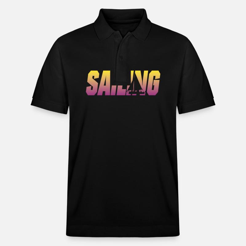segeln - Stanley/Stella Unisex Bio-Poloshirt PREPSTER - Schwarz