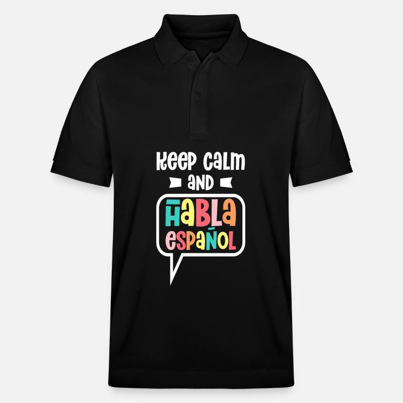 Spanischlehrerin Maestra Bilinguale Lehrerin - Stanley/Stella Unisex Bio-Poloshirt PREPSTER - Schwarz