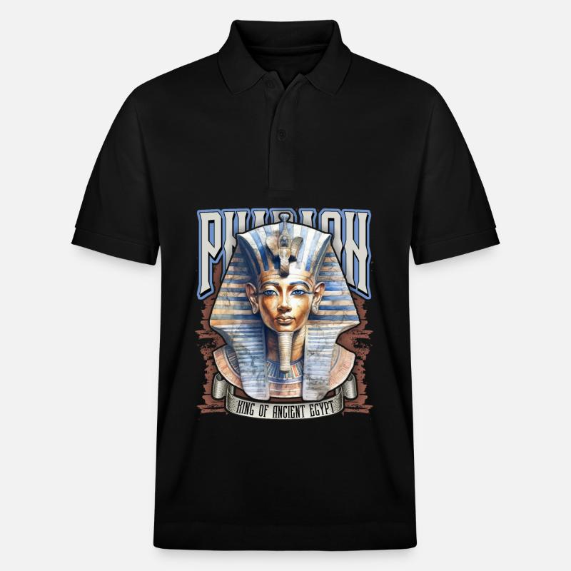 Pharaon égyptien, Tut-Ench-Amon, égyptien - Polo PREPSTER bio Stanley/Stella Unisexe - noir