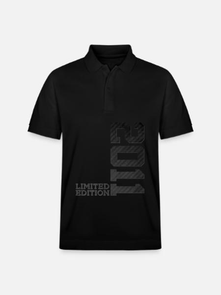 15TH BIRTHDAY LIMITED EDITION 2011 - Stanley/Stella Unisex Organic Polo Shirt PREPSTER - black