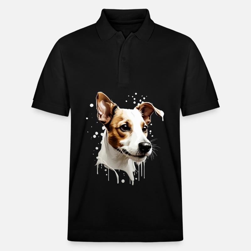 MIGNON JACK RUSSEL TERRIER - Polo PREPSTER bio Stanley/Stella Unisexe - noir