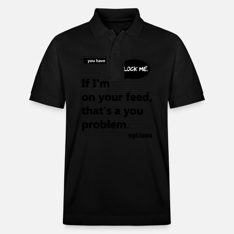Ihr Feed - Stanley/Stella Unisex Bio-Poloshirt PREPSTER - Schwarz